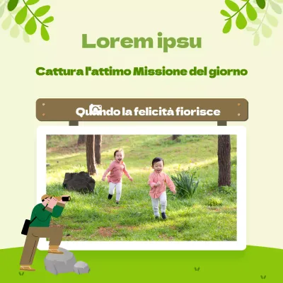 Missione del Club Fotografico Illustrazione Verde