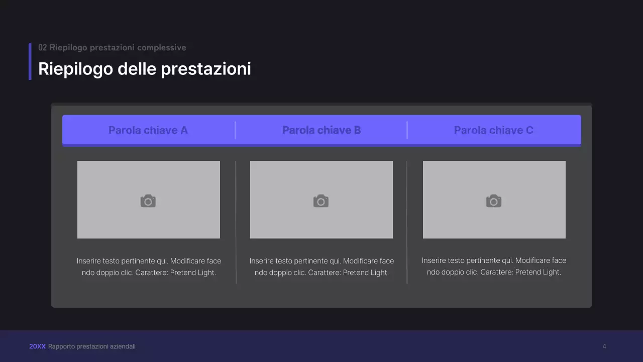 Kit di presentazione aziendale viola, concetto di interfaccia utente tridimensionale