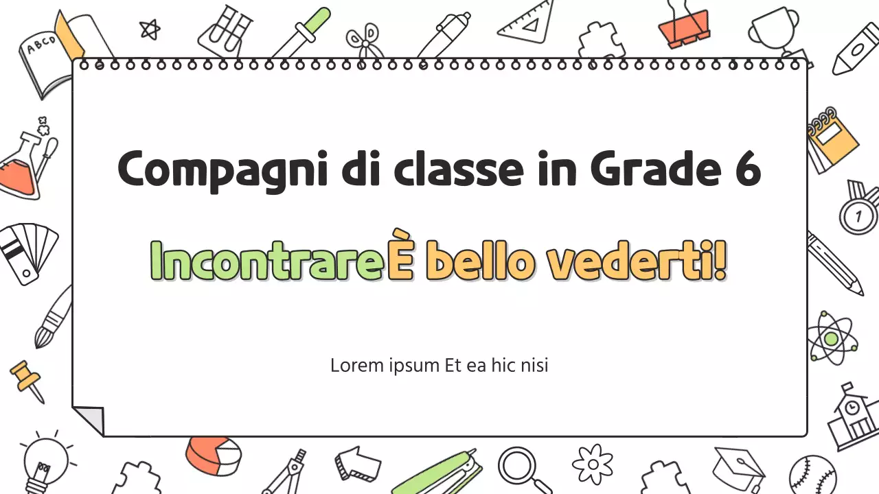 Un simpatico curriculum per insegnanti di scuola primaria in bianco e giallo