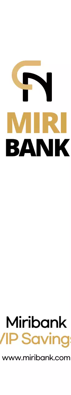 Simple, clean symbolic logo style in brown and black to inform and promote bank savings information