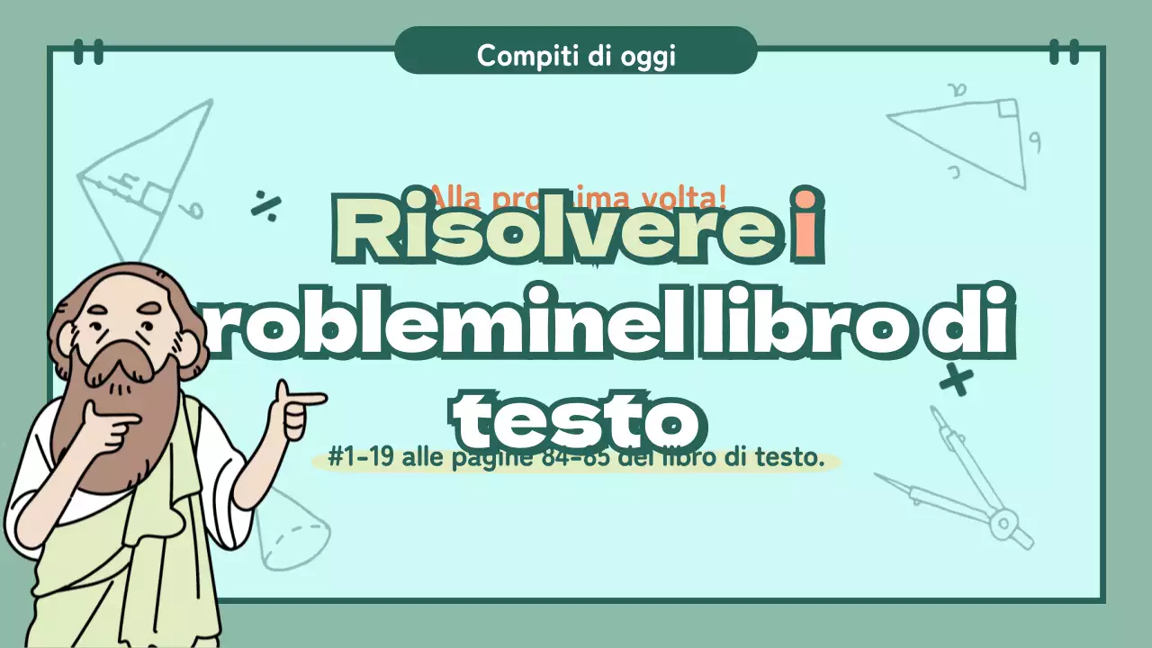 Presentazioni in classe a pastello con personaggi