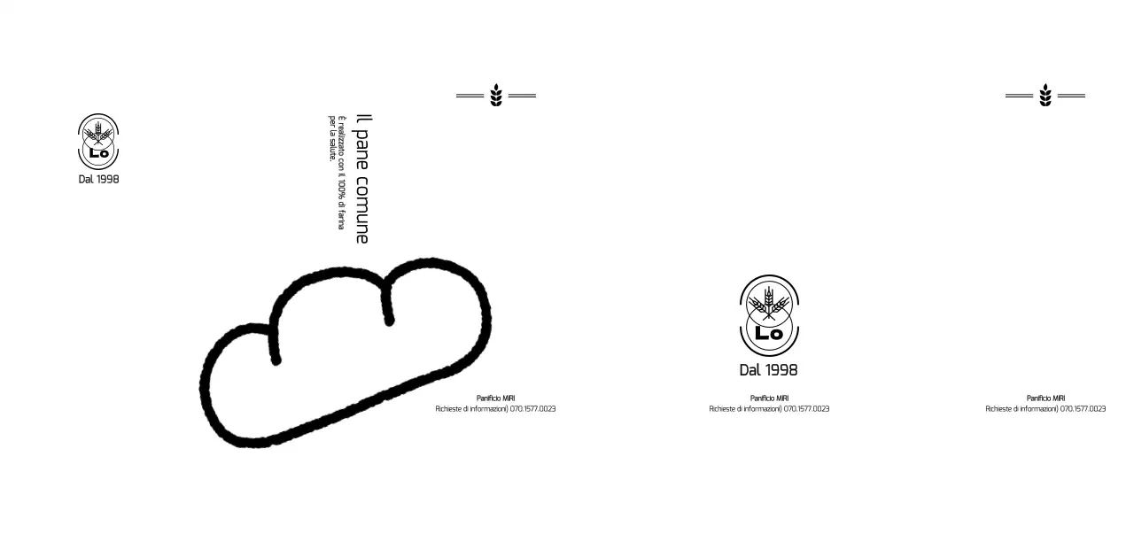 Promuovete e informate il vostro bar con una semplice e simpatica illustrazione di un panino.