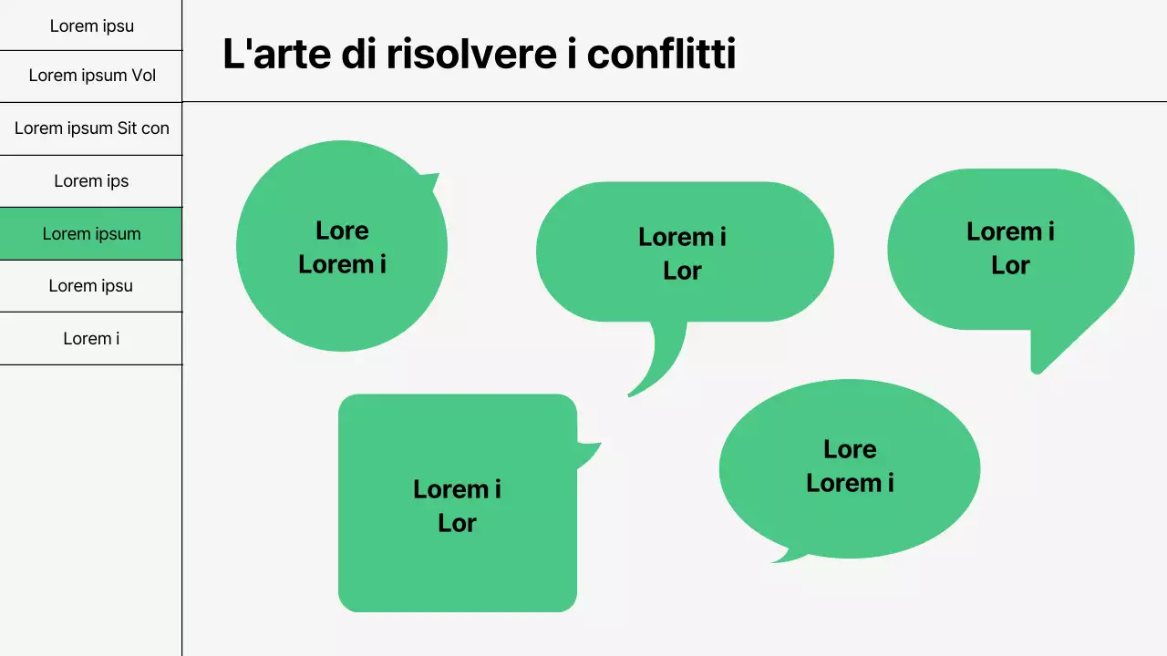 Formazione sulle competenze comunicative di base in verde e bianco
