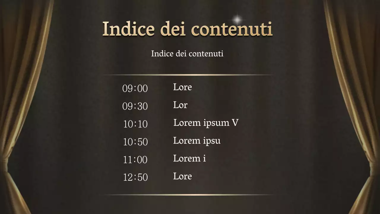 Una soirée di premiazione in oro e nero