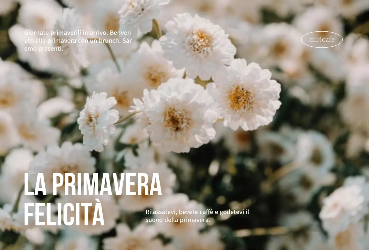 Design floreale di primavera