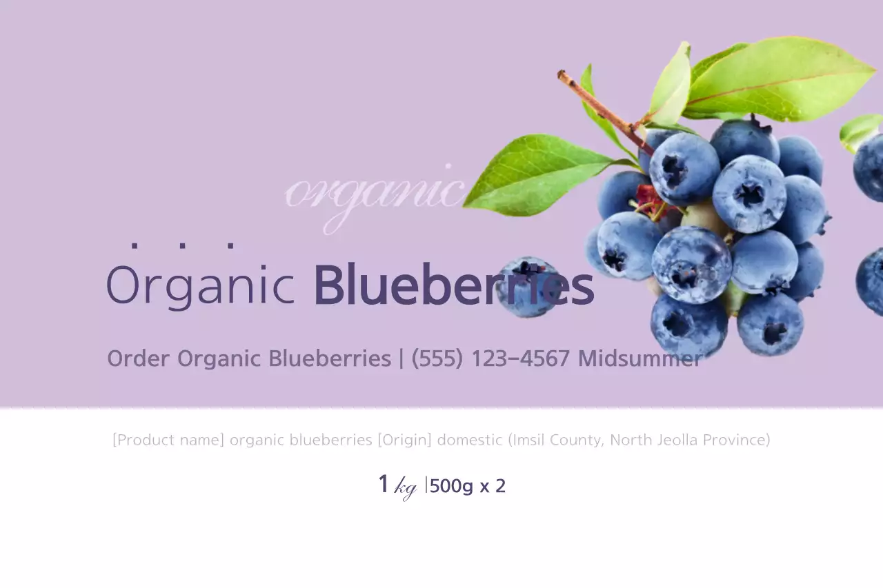 Organic Blueberries