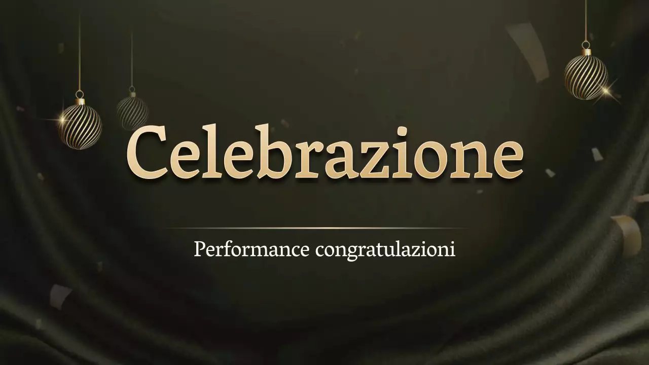 Una soirée di premiazione in oro e nero