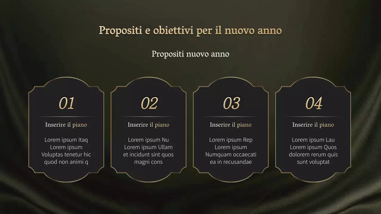 Una soirée di premiazione in oro e nero