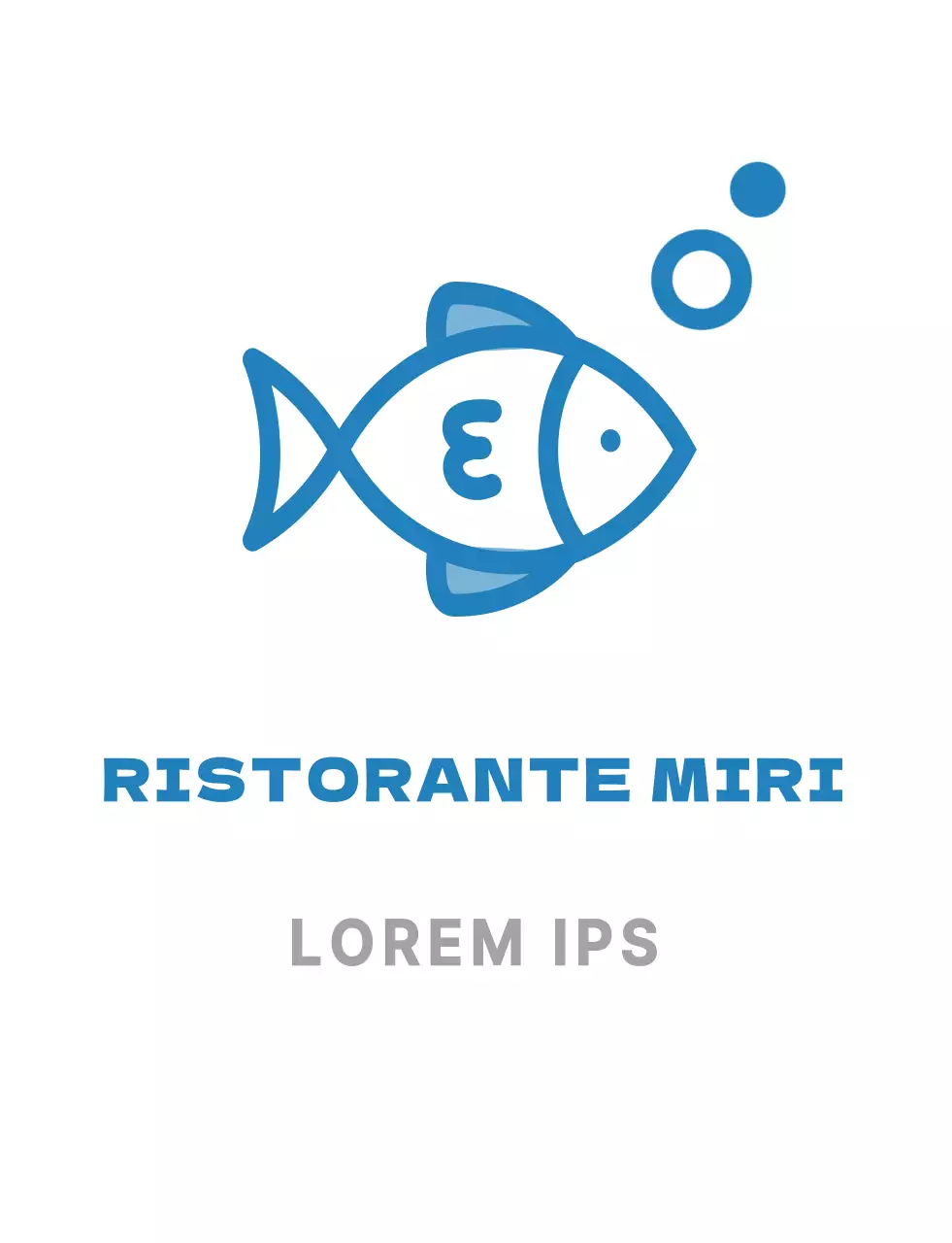 Maglietta blu con logo sashimi