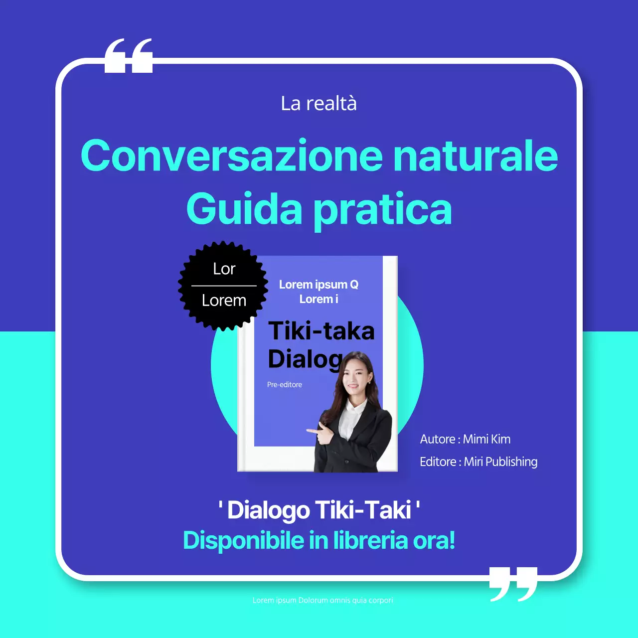 Promuovere il lancio di una semplice menta e di un libro blu