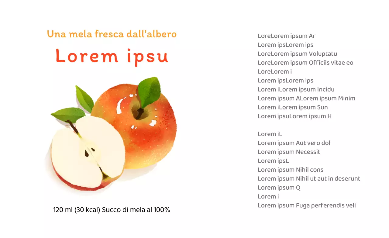 Adesivi con succo di mela rosso acquerellato