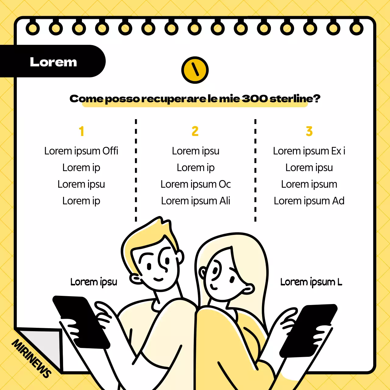 Illustrazione gialla e nera del concetto di sistema di deposito di tazze usa e getta