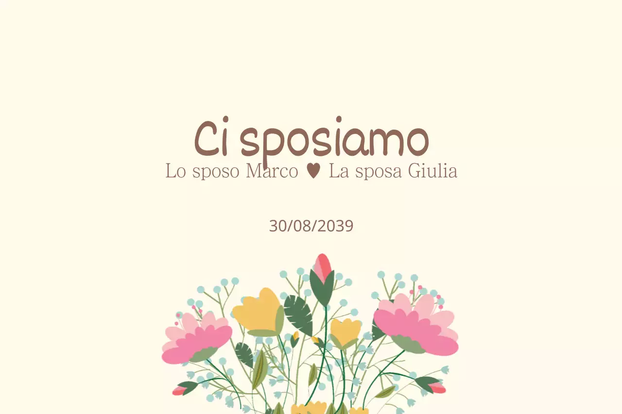 Ci sposiamo