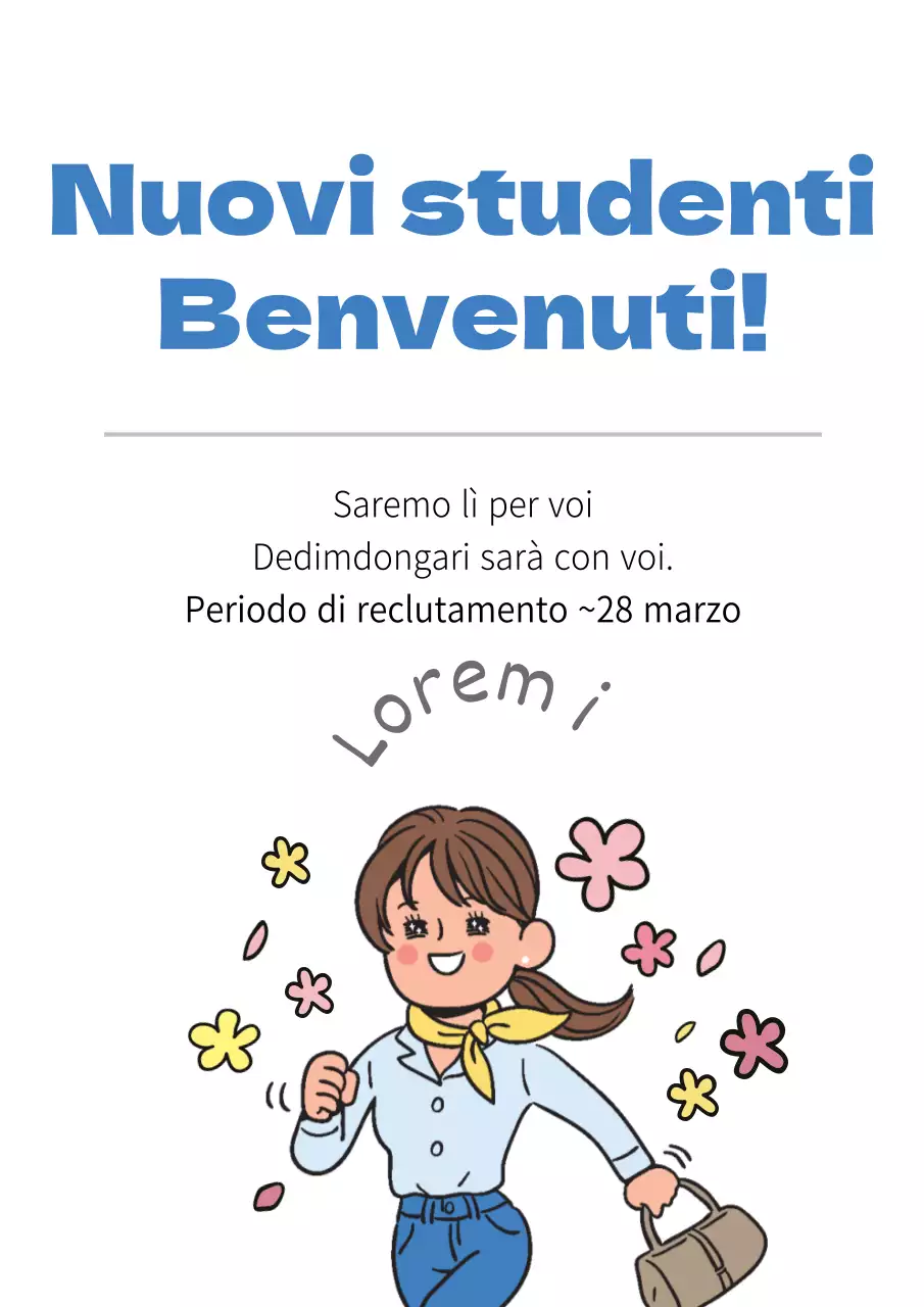 Reclutamento di nuovi studenti