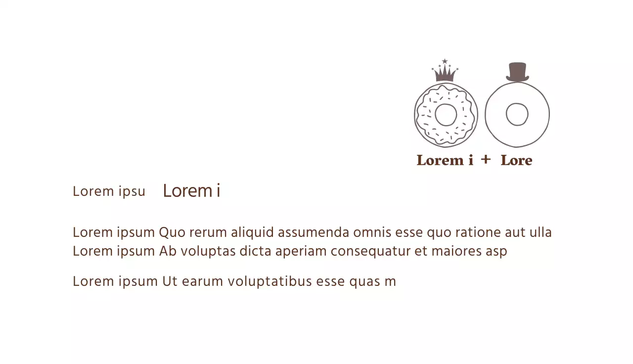 Biglietto da visita illustrato marrone bianco per panificio