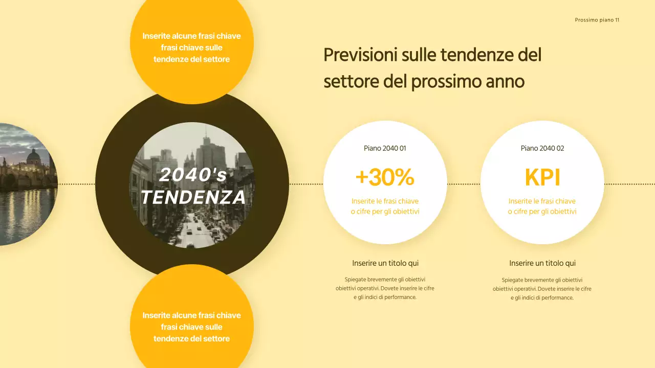 Presentazione del rapporto sulle entrate delle agenzie di viaggio con concetto di giallo