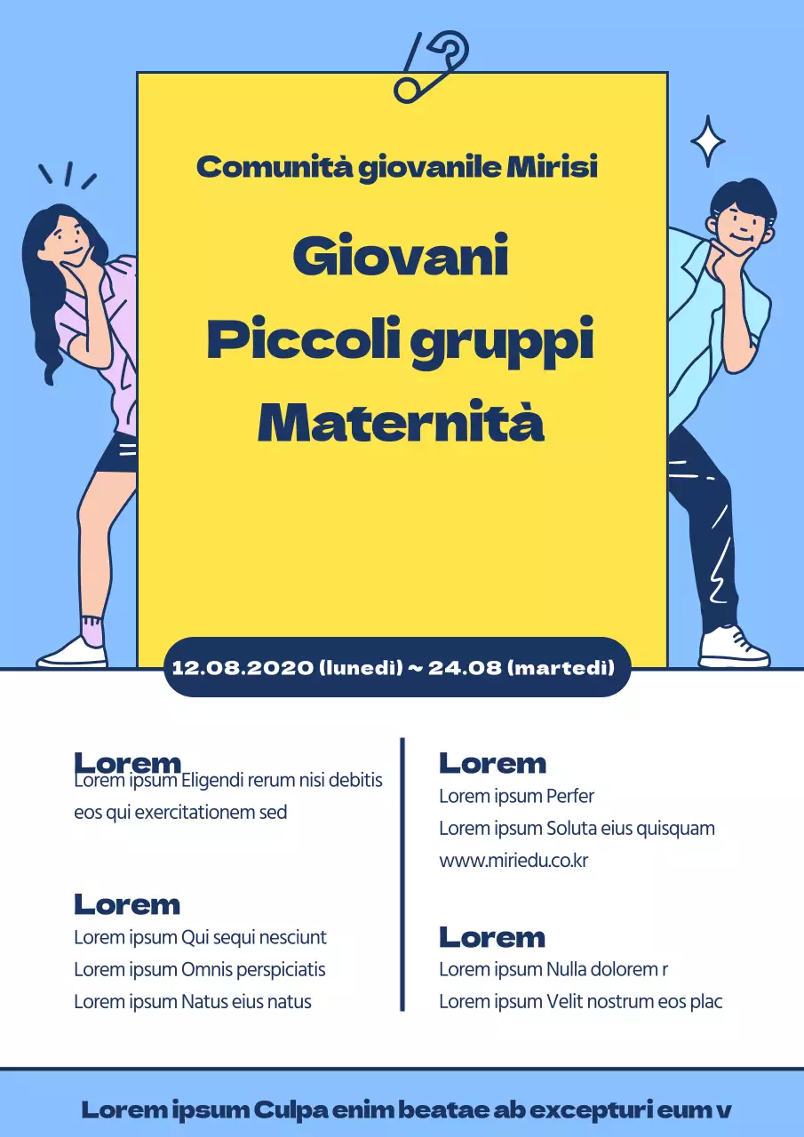 Poster per i giovani