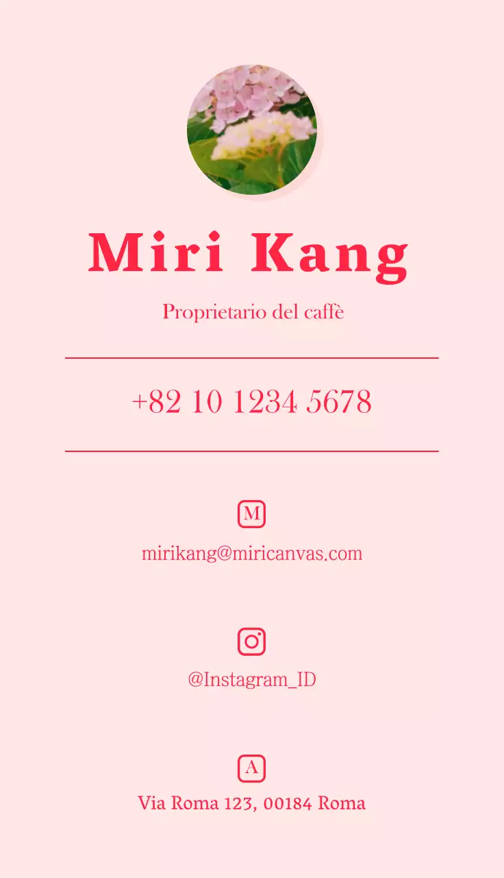 Foto layout emozionale caffetteria in rosa