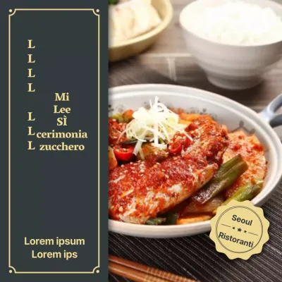 Promuovere un menu invernale verde e beige