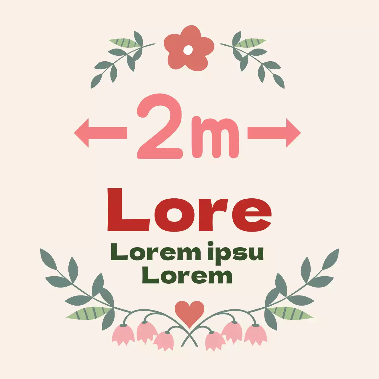 Illustrazione rosa carino corona distanziare