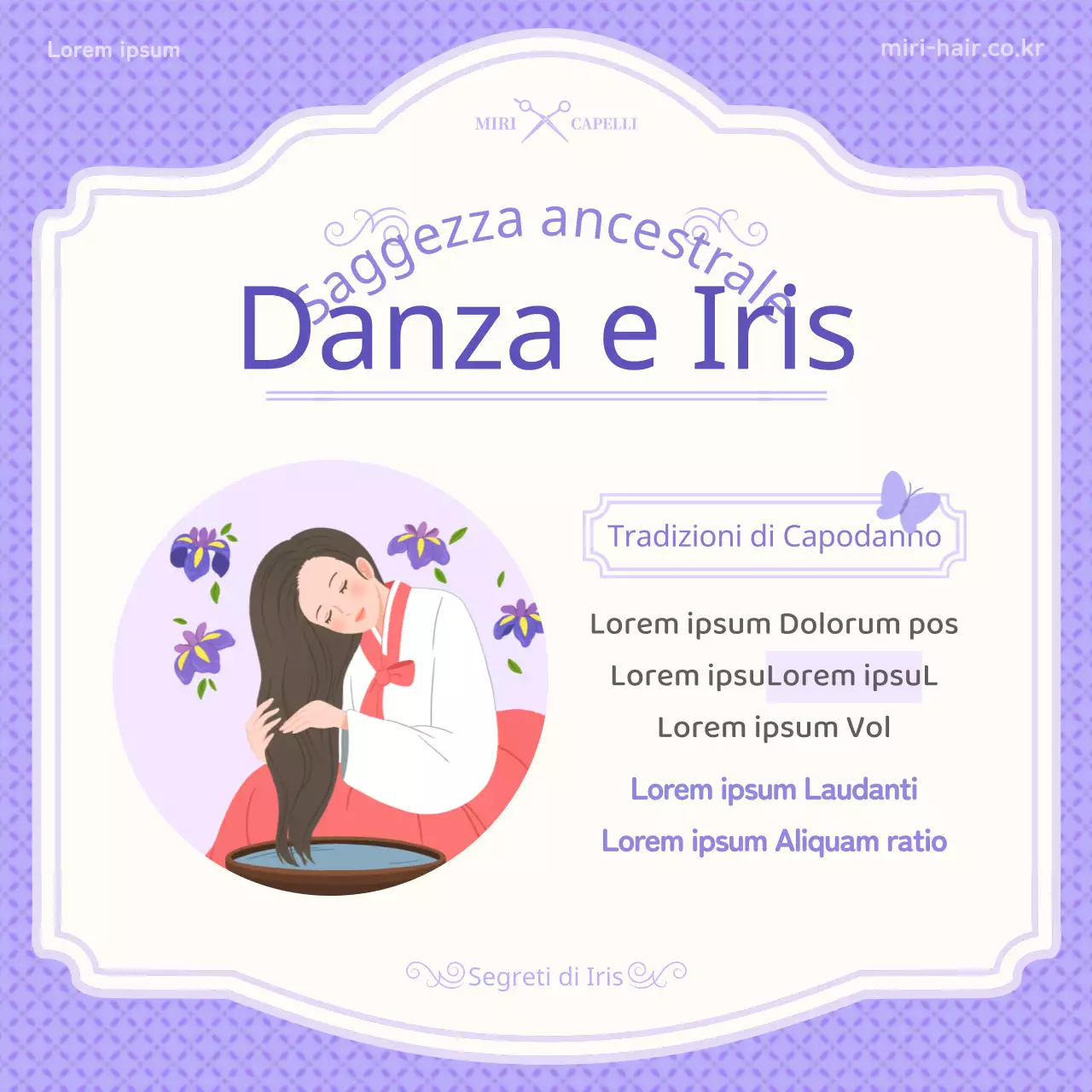 Introduzione ai concetti di illustrazione viola di dan-o e iris.