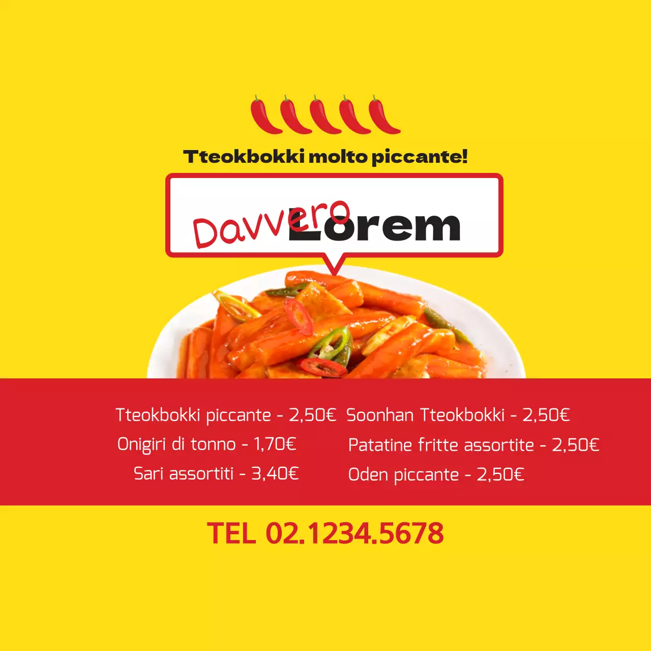 Tteokbokki davvero piccante