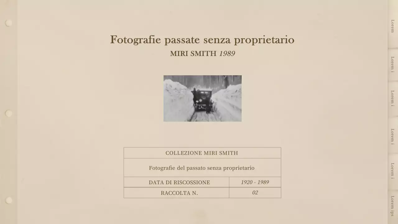 Un fotolibro beige di ispirazione vintage.