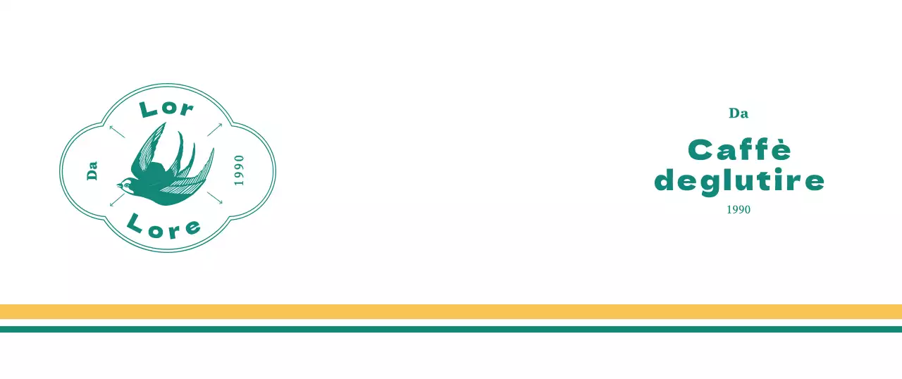 Tazza da caffè con logo vintage turchese