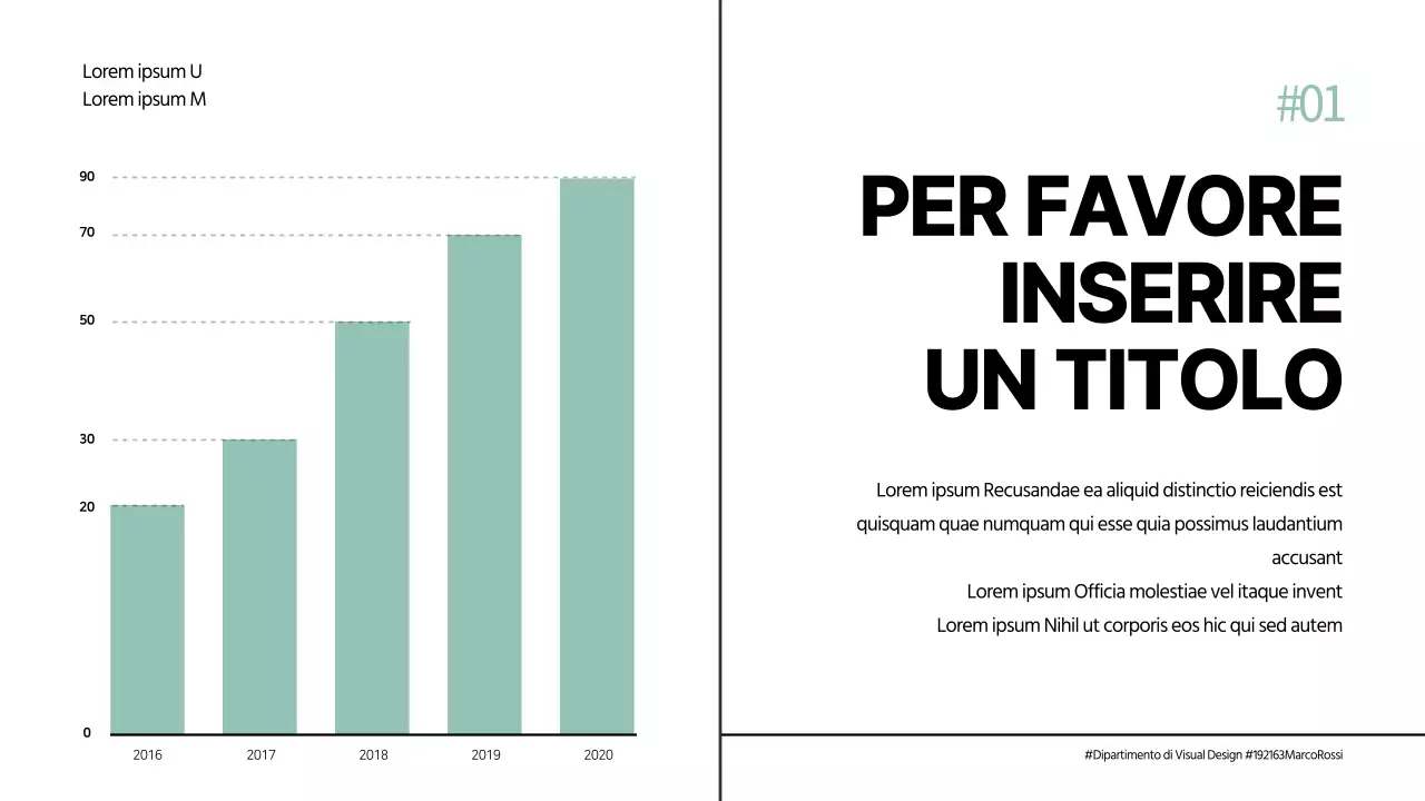 Grafico a barre di concetto pulito blu e grigio