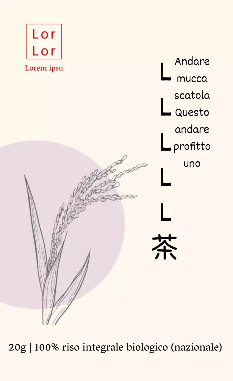 Adesivo Nurungicha disegno malva