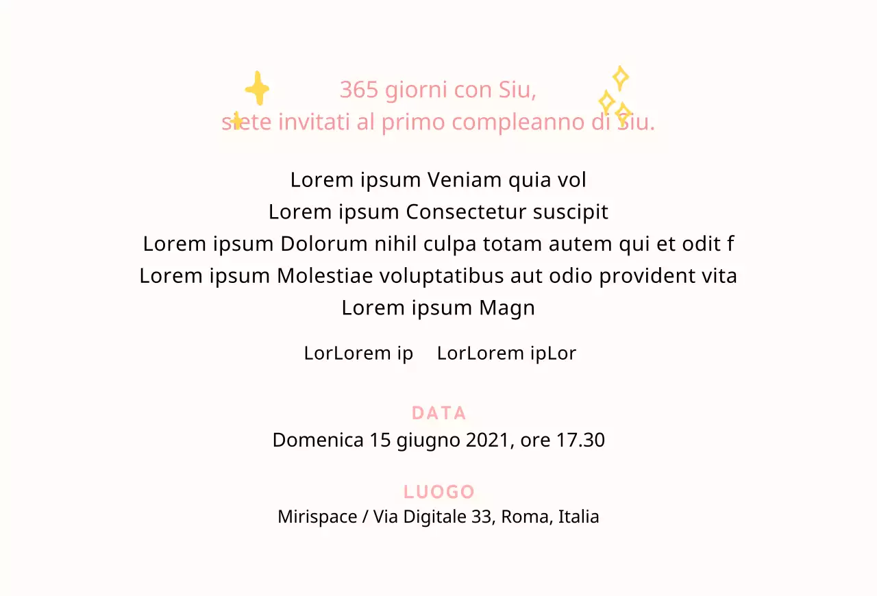 Cartolina di compleanno rosa