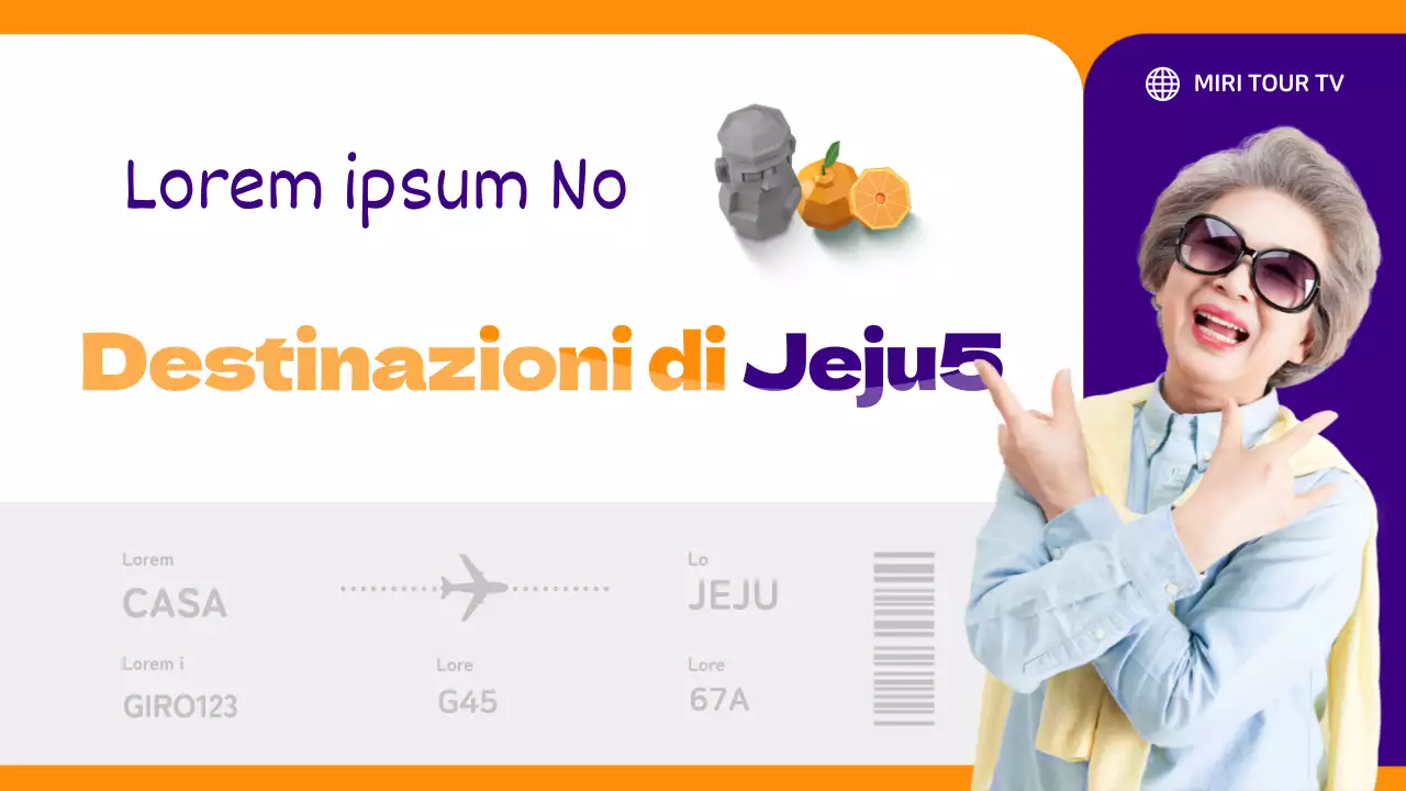 I migliori luoghi da visitare a Jeju con genitori viola e arancioni