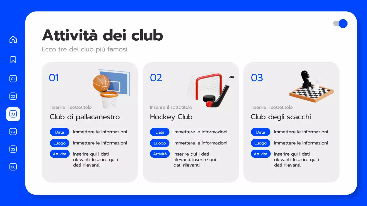 Convocazione dell'università in blu 3D