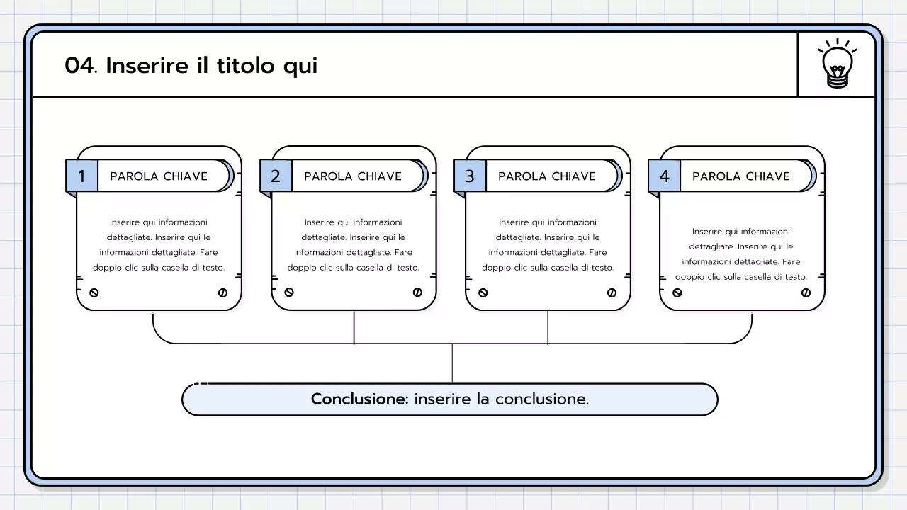 Un kit di presentazione di base nei colori giallo, verde lime e blu.