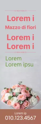Foto evidenziata con testo in rosa Promuove un ordinato negozio di fiorista