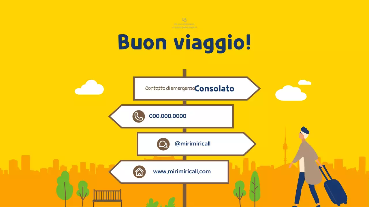 Guida turistica illustrata gialla e blu della Corea del Sud