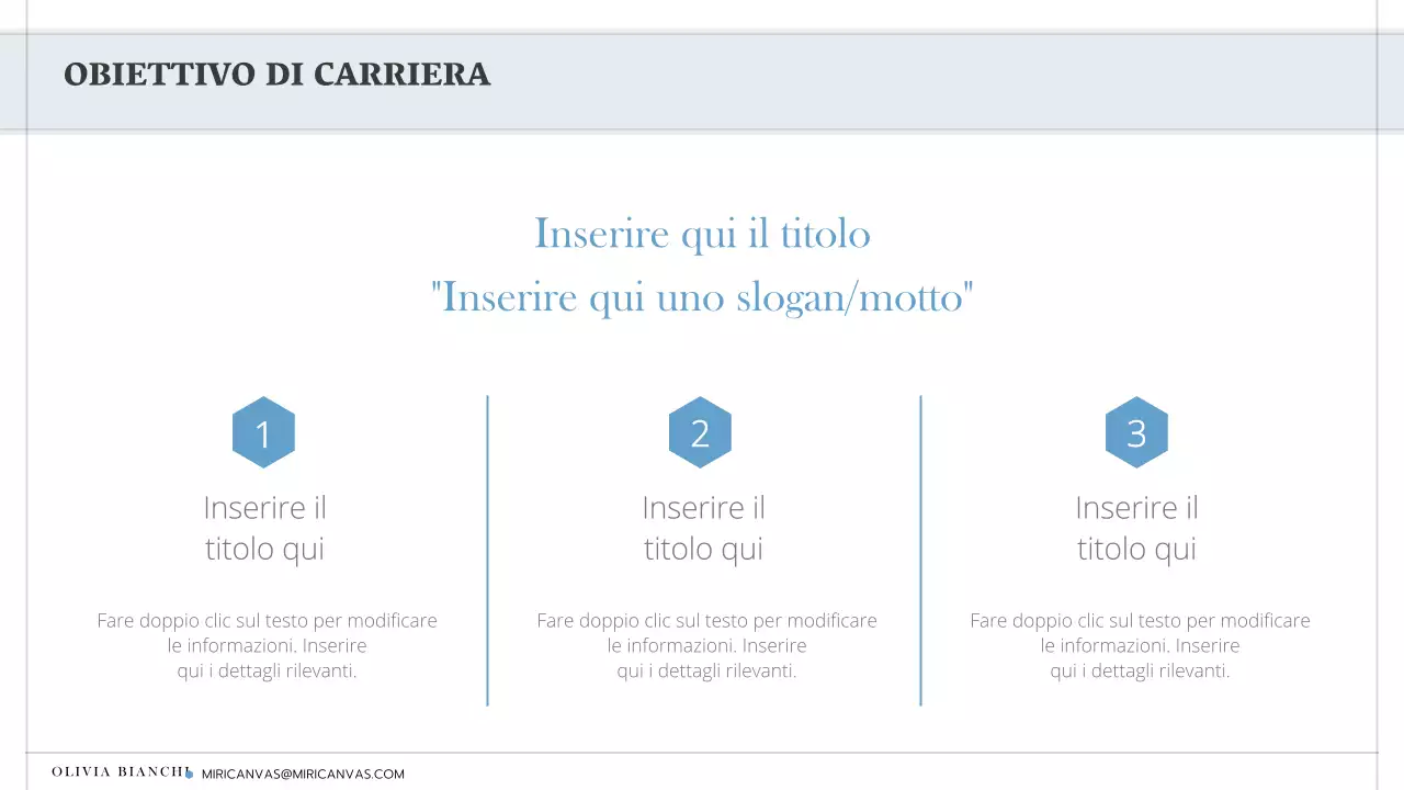 Una lettera di presentazione semplice e minimalista in bianco