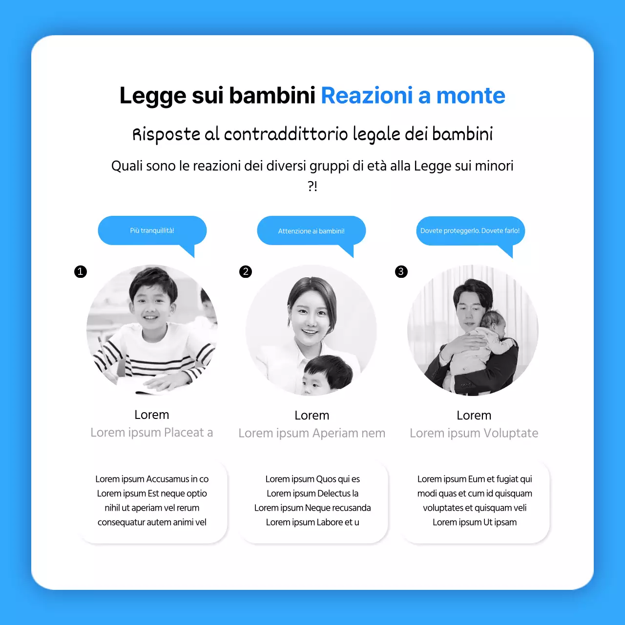 Carta blu e bianca della legge sull'assistenza all'infanziaNews