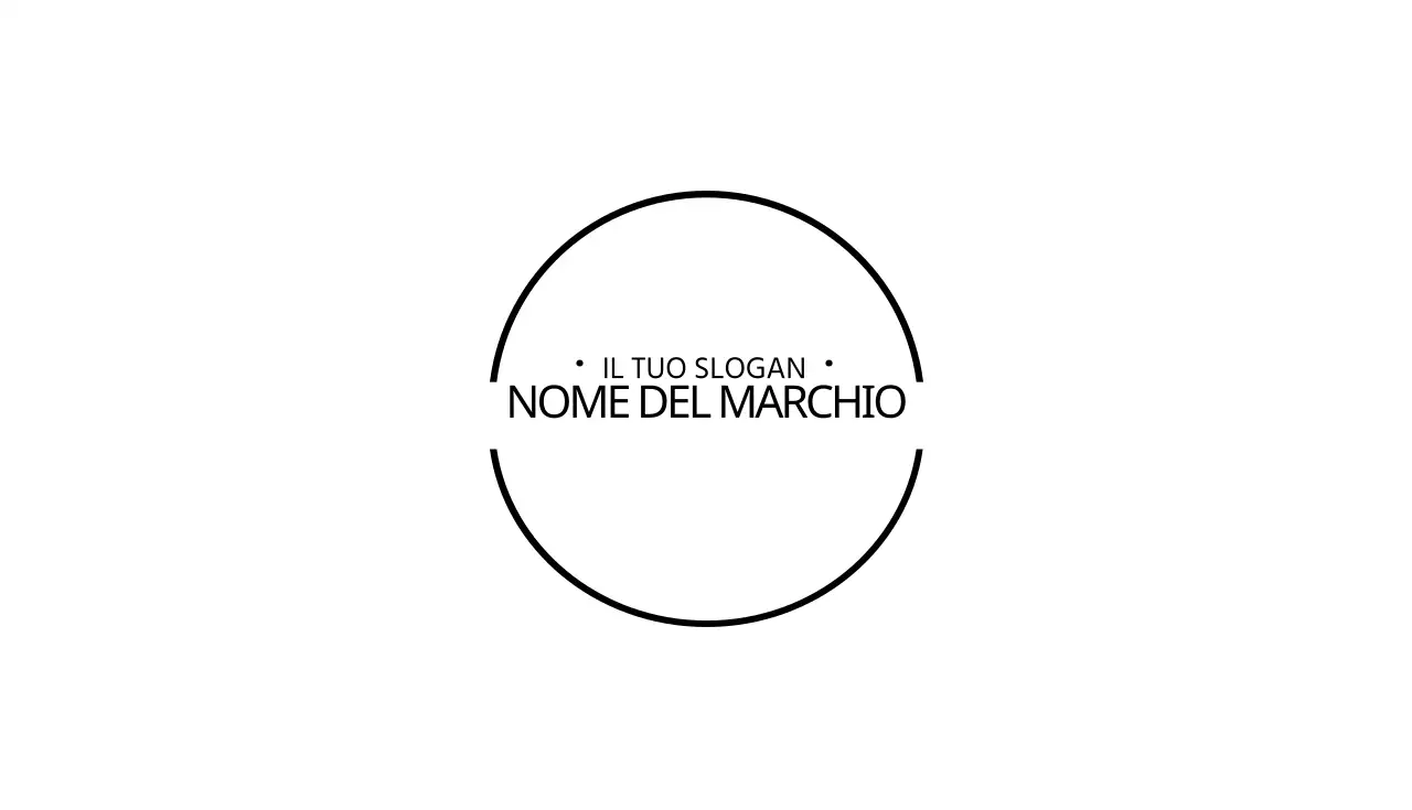 Biglietto da visita con simbolo del cerchio