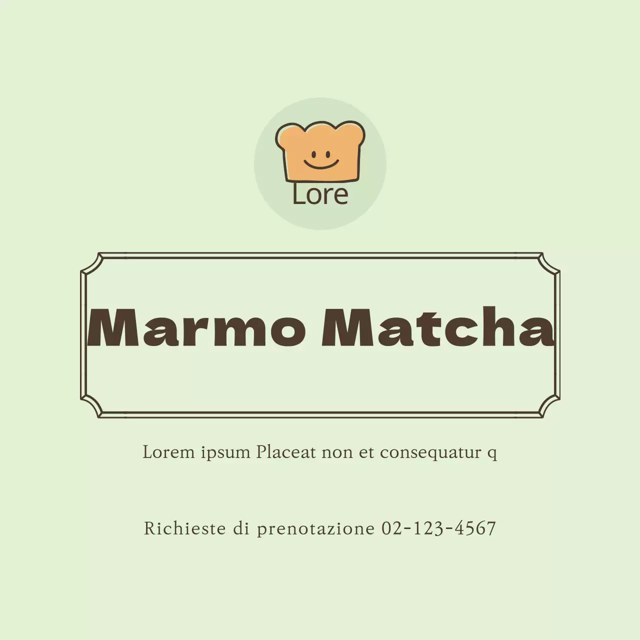 Adesivi illustrati per dessert Matcha