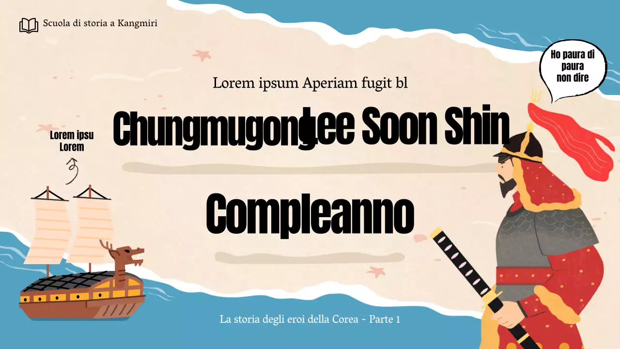 Una simpatica miniatura su YouTube del compleanno di Chungmugong Yi Sun-sin