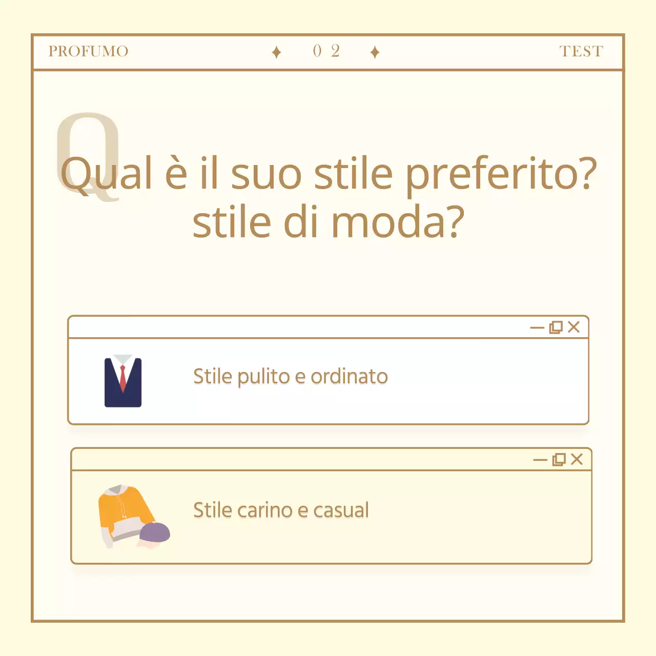 Semplice scheda di prova del profumo personalizzataNews design