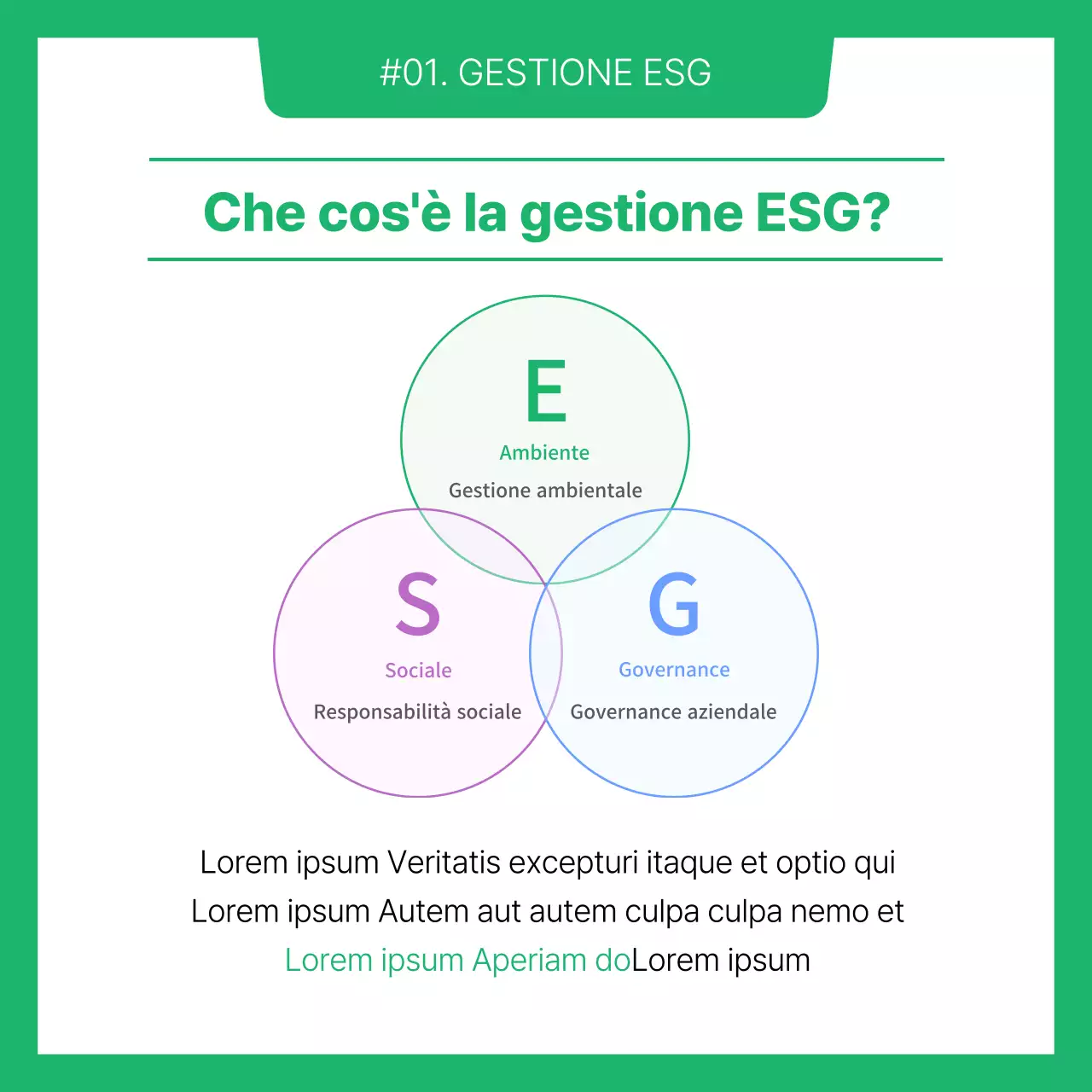 Strategia di gestione ESG in bianco e verdeAnteprimaGestione aziendaleTrendsCardNews