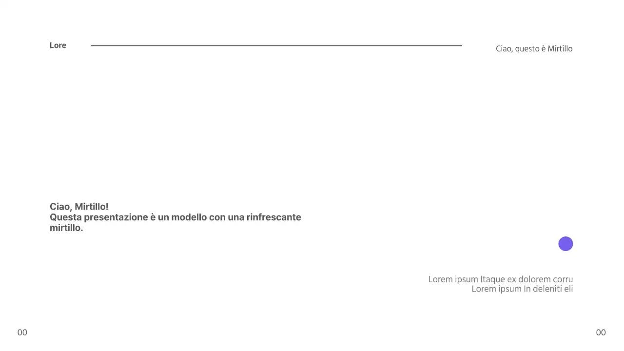 Presentazione dei mirtilli