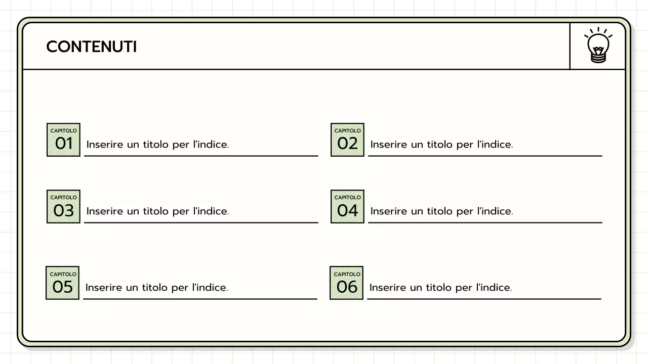 Un kit di presentazione di base nei colori giallo, verde lime e blu.