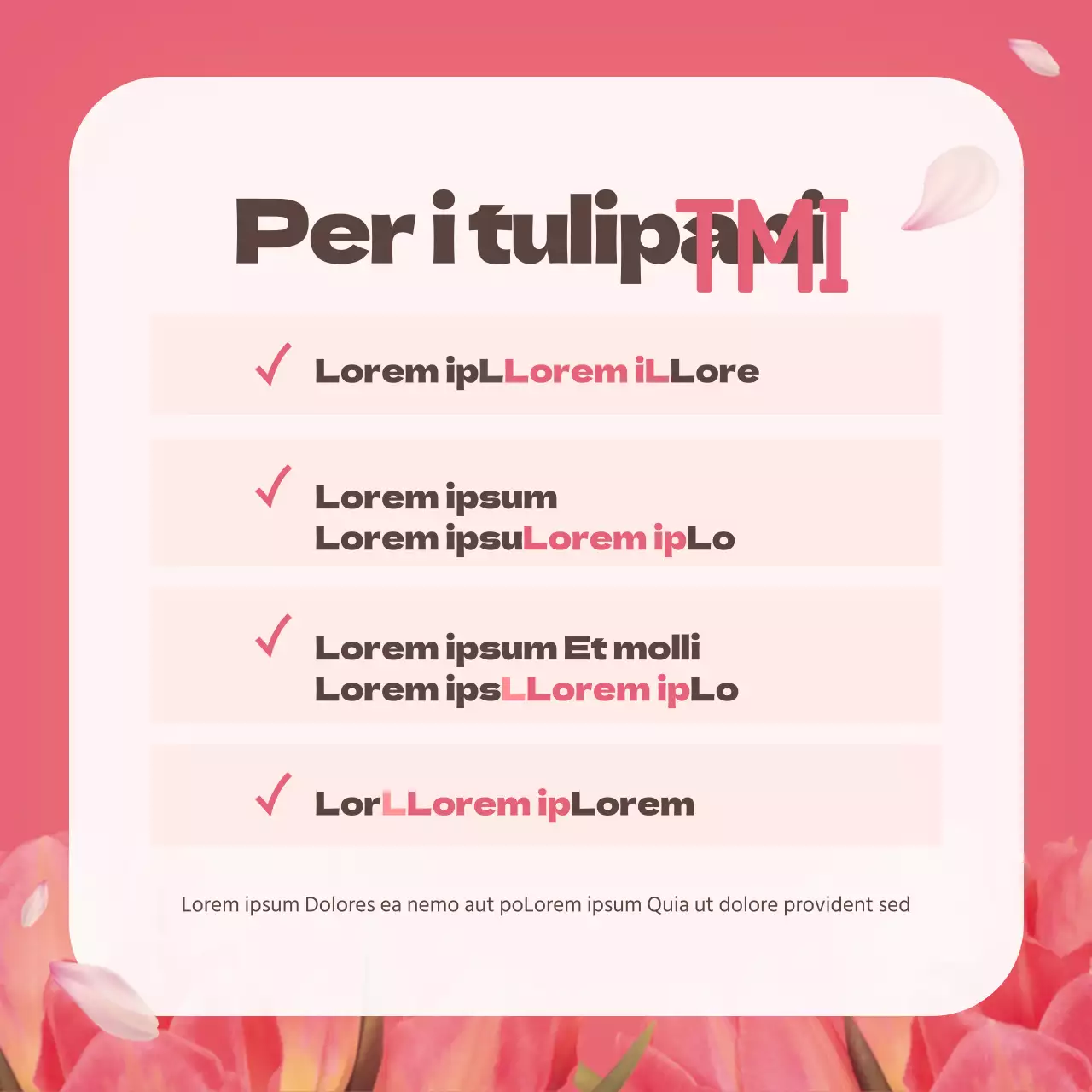 Fiore di tulipano in rosaCarta del dizionarioNews design