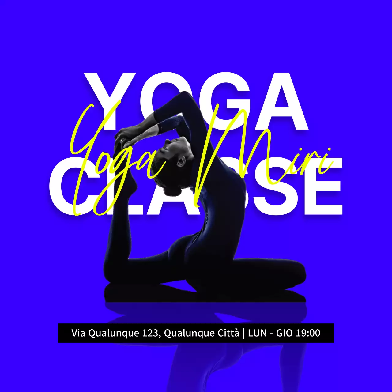 Promuovere il programma di yoga