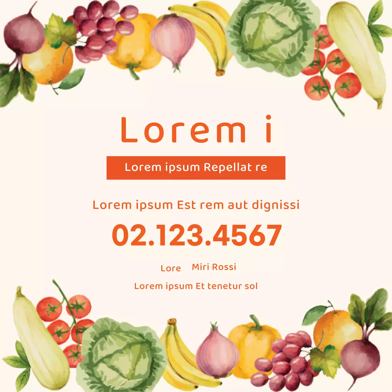 Illustrazione dell'arancione: un fruttivendolo pulito