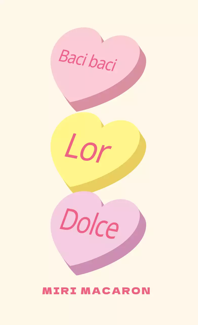 Etichetta di caffè con illustrazione rosa