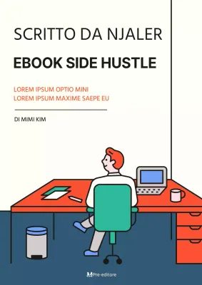 NJobber eBook side hustle con un semplice sfondo beige